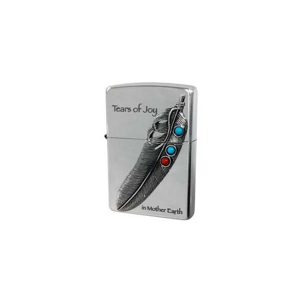 zippo ジッポ ジッポライター NM-フェザーメタル（ターコイズ・赤珊瑚） ZIPPO