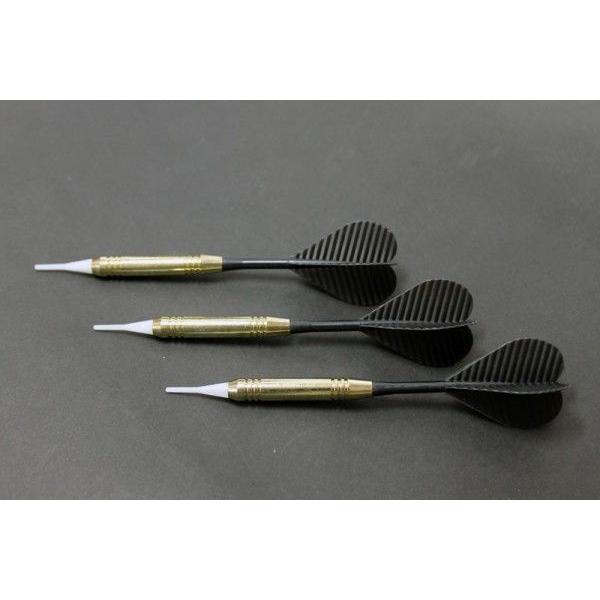 ダーツ矢 ソフトチップ ハウスダーツ3本セット PRO DARTS仕様 ブラック 初心者