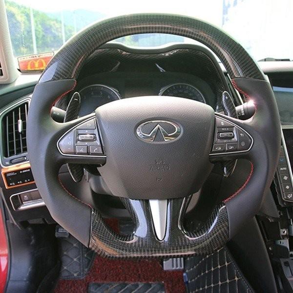 V37 カスタム パーツ ニッサン 0gt ステアリング アクセサリー アクセサリー 用品 350gt V37 用品 Skyline リアルカーボン スカイライン ステアリング Ns106 24store0321a Ns106 24store