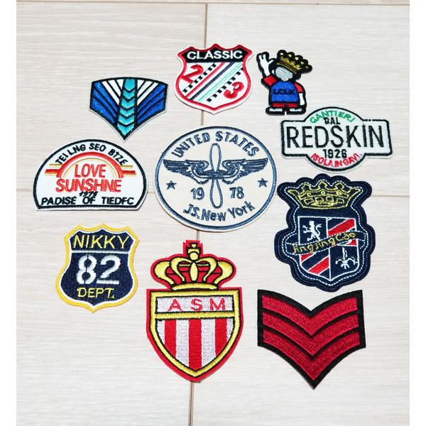 ワッペン アイロン 大量 10枚セット アメカジ ポップ アメカジQ