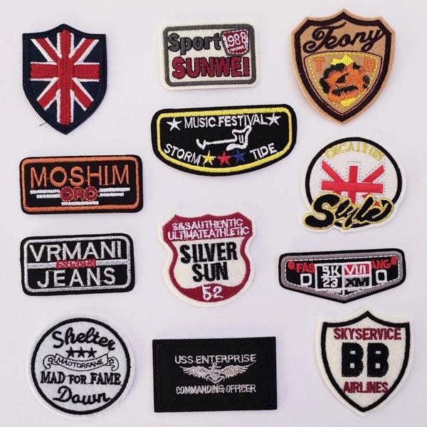 ワッペン アイロン 大量 12枚セット アメカジ ポップ U : まんぞく