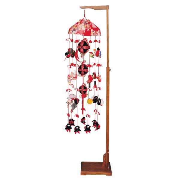 雛人形 飾り方 平安豊久 ひな人形 雛 雛 正絹古今 つるし飾り つるし雛 さげもん ひな人形 正絹古今 大 伸縮式スタンド付 H023 Mo He 233