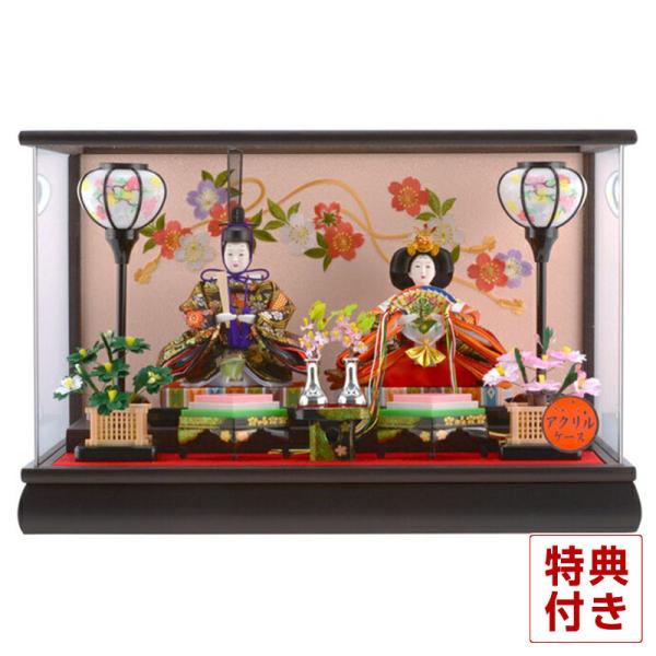 コンパクト かわいい 雛人形 季節玩具 H243 Sg 7 19bk ひも桜 雛人形 コンパクト ケース アクリルケース かわいい 親王飾り 飾り方 ケース飾り ひな人形 お雛様 おしゃれ インテリア H243 Sg 7 19bk 雛人形と五月人形の人形屋ホンポ 安心発送即出荷