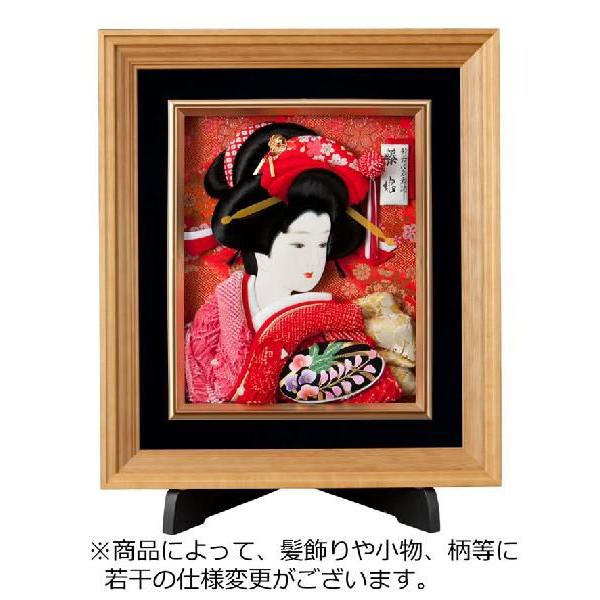 最安値に挑戦 羽子板 初正月 羽子板飾り お正月飾り 額入り H251 Kg 037 鹿子押絵 スタンド付 工房おまかせ衣装 18号