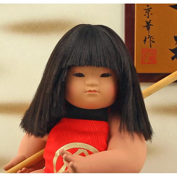 五月人形 金太郎 ケース入り人形 京華作 鉞 吉祥 金太 Kyk Masakari A 捧呈