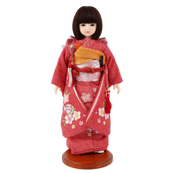ドールファン必見 遊べるお人形 球体関節人形 aya 着物セット 正絹 赤