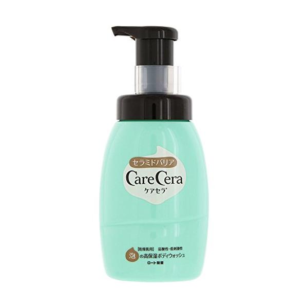 ケアセラ(CareCera) ロート製薬 ケアセラ 天然型セラミド7種配合 セラミド濃度10倍泡の高保湿 全身ボディウォッシュ ピュアフローラルの香り