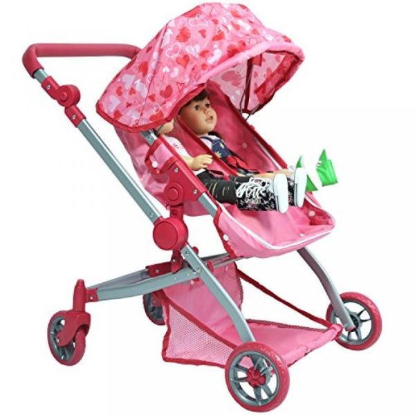 デラックス人形双子用のベビーカー 18 インチ人形のピンクのハート デザイン メガ双子用のベビーカー 正規輸入品 Buyee 日本代购平台 产品购物网站大全 Buyee一站式代购 Bot Online