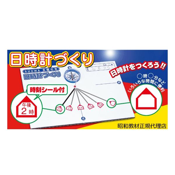 太陽の光 日時計づくり 作り 太陽時計 時刻 観察 たいようめがね
