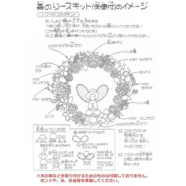 5個以上お買い上げでボンド1本プレゼント 手作りクリスマスリースキット 森のリースキット 天使付 Buyee Buyee Japanese Proxy Service Buy From Japan Bot Online