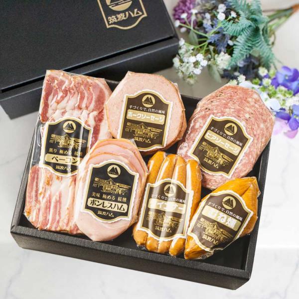 お中元 ギフトセット あさがお 筑波ハム ハム ベーコン ソーセージ 茨城県 特産品 肉 詰め合わせ 贈り物 御礼 感謝 気持ち 夏ギフト 2026 サラダチキン