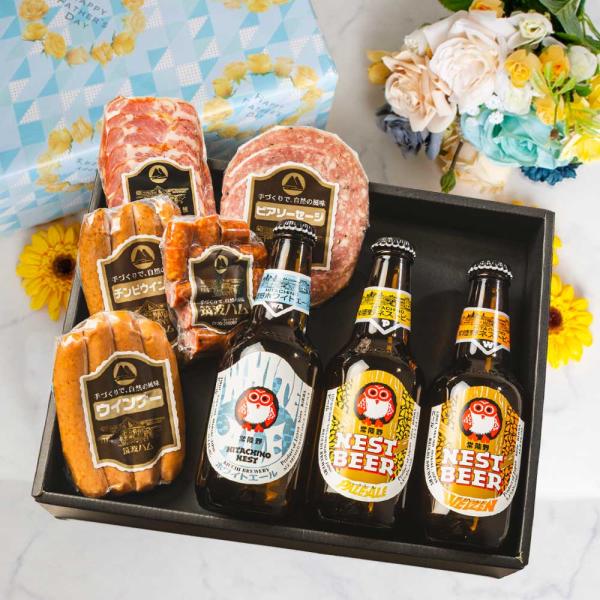 父の日 常陸野ネストビール ギフトセット ひすい 筑波ハム 木内酒造 ハム ソーセージ 茨城県 特産品 酒 詰め合わせ 贈り物 感謝 気持ち 2026 クラフトビール