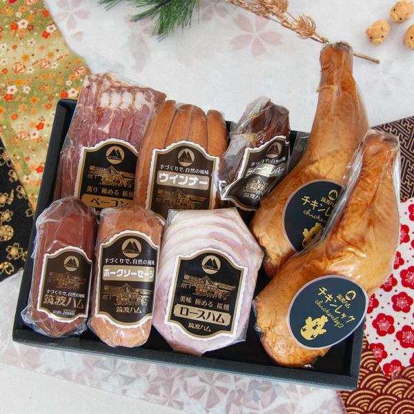 お歳暮 チキンレッグ ギフトセット いろどり 筑波ハム 土日出荷可能 御礼 お祝 内祝 誕生日 高級ハム 茨城県 特産品 肉 御歳暮 チキンレッグ 冬ギフト 骨付き