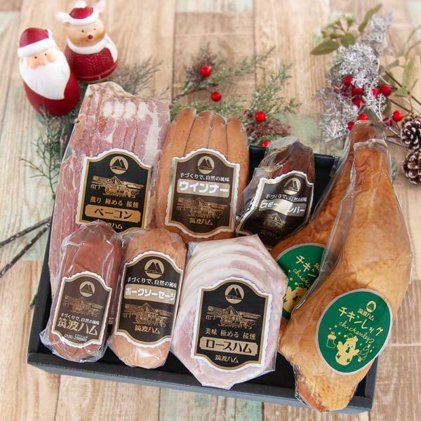 クリスマス チキンレッグ ギフトセット いろどり 筑波ハム 土日出荷可能 御礼 お祝 内祝 誕生日 高級ハム 茨城県 特産品 肉 チキンレッグ 冬ギフト 骨付き