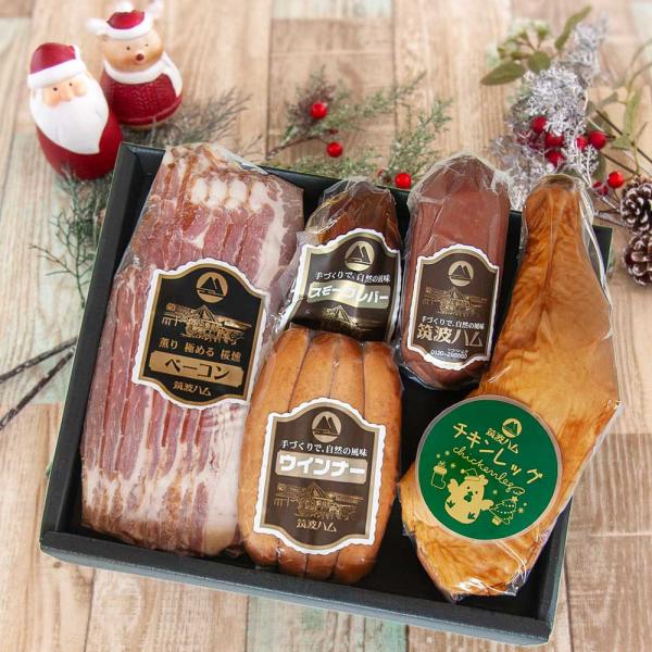 クリスマス チキンレッグ ギフトセット ともしび 筑波ハム 土日出荷可能 御礼 お祝 内祝 誕生日 高級ハム 茨城県 特産品 肉 チキンレッグ 冬ギフト 骨付き