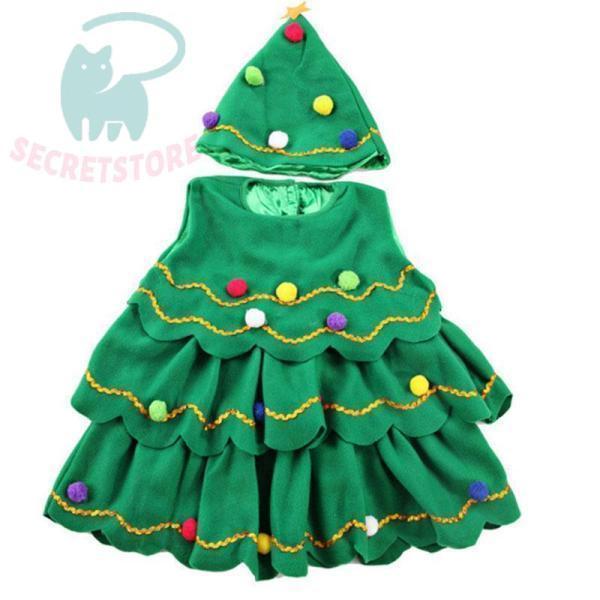 クリスマス サンタ コスプレ 子供用 子ども キッズ クリスマスツリー コスプレ ツリー 衣装 コスチューム 仮装 サンタ サンタコス