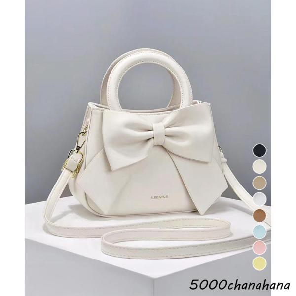 リボンハンドバッグ ミニショルダーバッグ