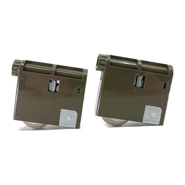 【送料区分：《条件なし送料無料》※沖縄・離島・一部地域を除く】パナソニック純正の「内装 引き戸（引戸）用のY戸車（2個入り・1セット）」です。部品番号：MJB907NK1（VERITIS用ダークブラウン）※この商品はMJB907NKの後継品...