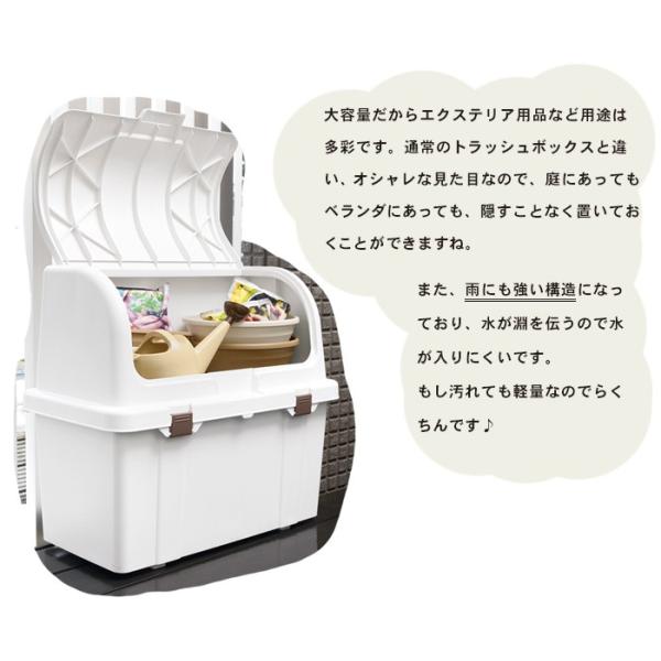 ゴミ箱 屋外 ベランダ 大容量 トラッシュコンテナ ゴミ袋45l3個入る おしゃれ ホワイト かわいい エクステリア 道具 ベランダ用ごみ箱 ストッカー Buyee Buyee Japanese Proxy Service Buy From Japan Bot Online