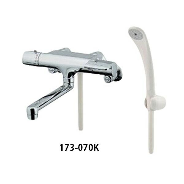 カクダイ サーモスタットシャワー混合栓 173-070K 高性能サーモ 寒冷地