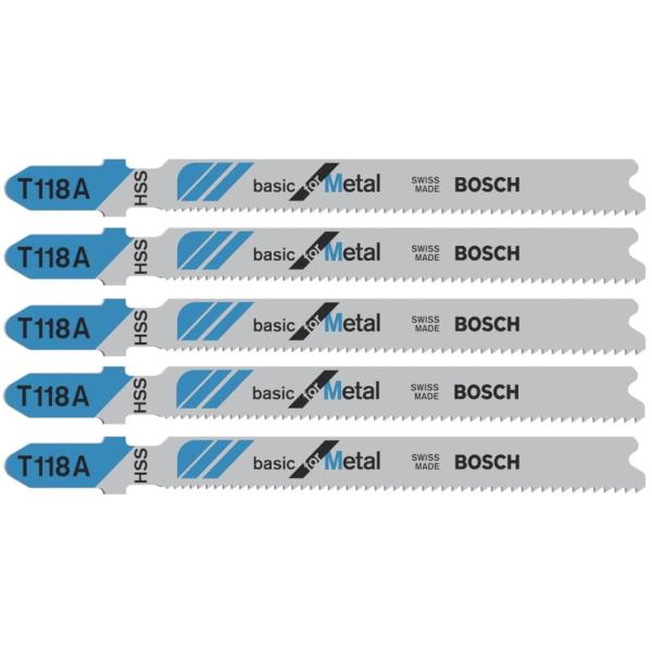 ボッシュ T-118A ジグソーブレード 入数5本 2608631013 金属用 T118A BOSCH ネコポス可 New 在庫
