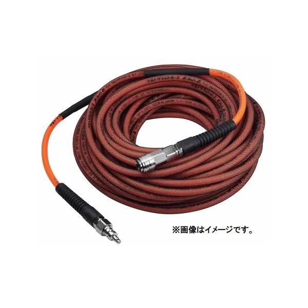 魔法のホース　＆　魔法の振り子 フジマック 高圧バニーメッシュホース BM-620-OR オレンジ 長さ20m