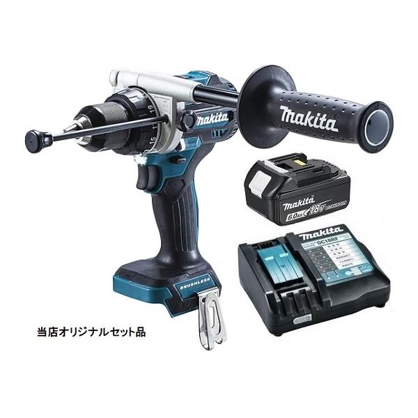 マキタ（makita） 充電式震動ドライバドリル HP486DZ+バッテリBL1860B+