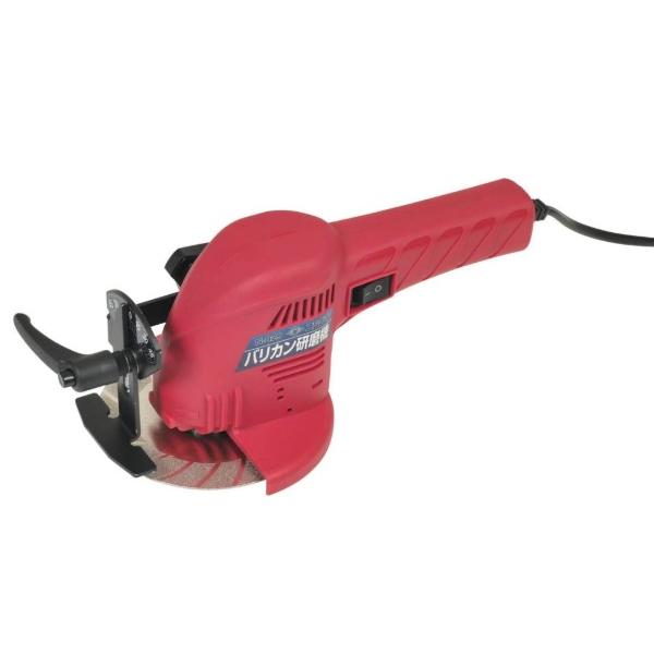 ニシガキ園芸用刃物研磨機バリカン研磨機 N-829 徹底した静音・低反動スリムで扱いやすいバリカン研磨機■特長・刃研ぎ角の目安に安定板を装着・焼き戻りの少ない低速回転モーター・使いやすいスリム形状＆静音設計・両面使えるダイヤモンドホイール・...