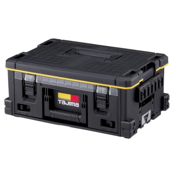 タジマ TAJIMAセフ引出しボックスL 1段セット品番流通コード：TB-HBOXL1 ■特長・必要な段数に積み重ねが可能、用途に応じてトレイの組み替えが可能・セフ引出しボックスL フタ付き仕切りトレイ（TB-HBOXCST）付・ボックス外...