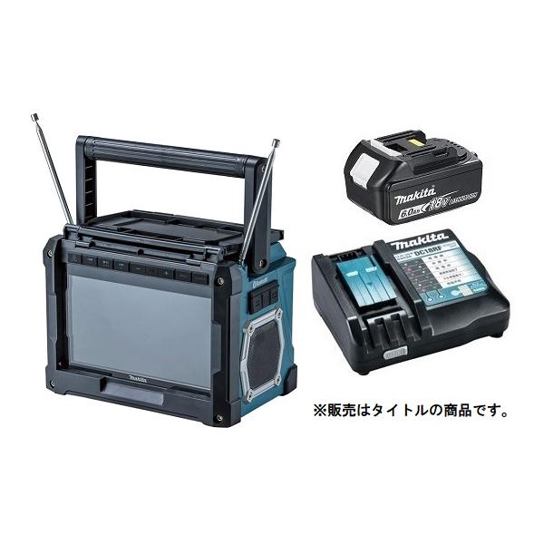 マキタ 充電式ラジオ付テレビ TV100+バッテリBL1860B+充電器 マキタ 充電式ラジオ付テレビ TV100+バッテリBL1860B+充電器
