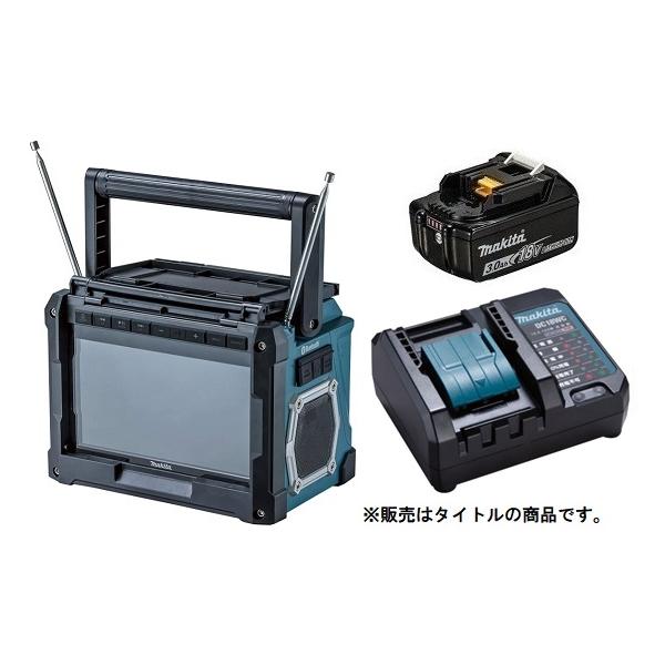 マキタ（makita） 充電式ラジオ付テレビ TV100+バッテリBL1830B+充電器