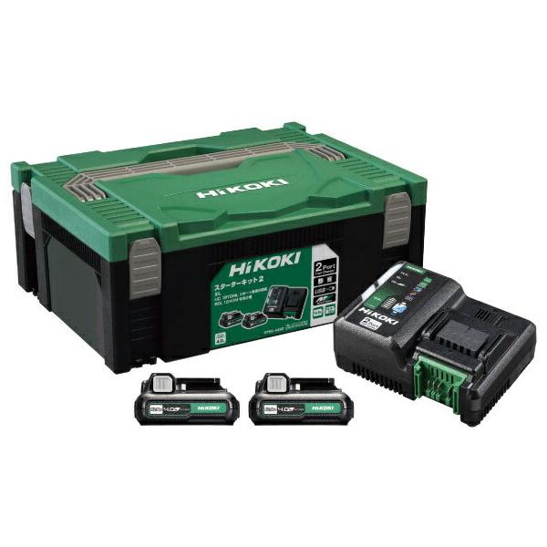 他サイト： HiKOKI 2ポート急速充電器スターターキット2 UC18YDML(2L) 当店オリジナルセット 純正 ハイコーキ 日立 5780-4492 在庫の商品画像