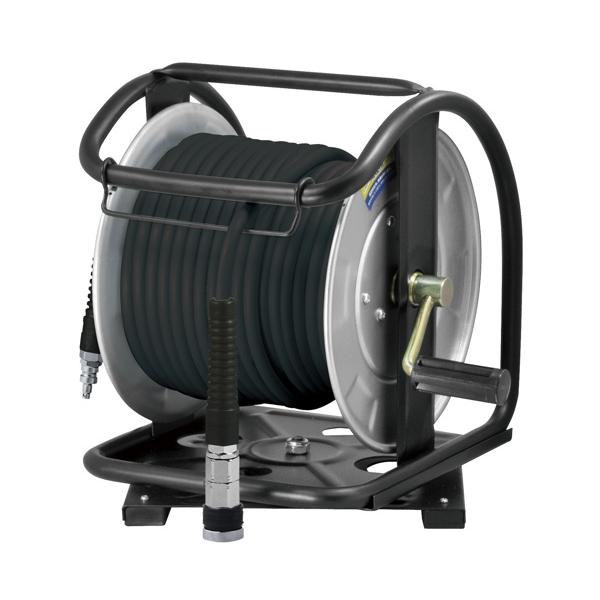 フジマック ULPD-630C-TC 高圧ウルトラライトホースドラム プレミアム チャコールグレー 回転台あり 長さ30m 内径6mm FUJIMAC 702924 在庫