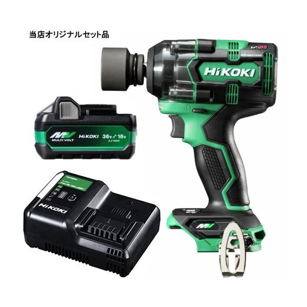 HiKOKI コードレスインパクトレンチ WR36DH(NN)+バッテリBSL36A18X+充電器UC18YDL2付 36V対応 日立 ハイコーキ 当店オリジナルセット