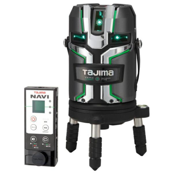 タジマ レーザー墨出器 ZEROG2LSN-KJC 受光器付 NAVI ZERO GREENセンサーKJC 4方向縦・360°横ライン 081 TJMデザイン 142955