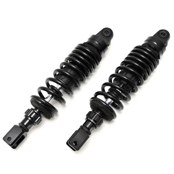 320mm サスペンション 減衰 ブラック エンドアイコの字型 汎用 リア