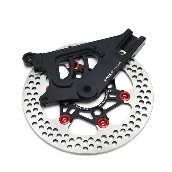 エバテックハンターカブ125 220mmリアディスク、ノーマルキャリパー