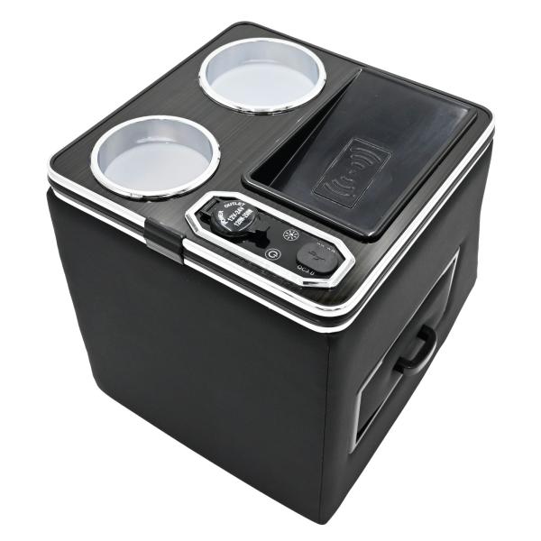 N-BOX 対応 JF5 JF6 コンソールボックス センターコンソール ドリンクホルダー付き 7色LEDライト 明るさ調整 Type-C USB充電