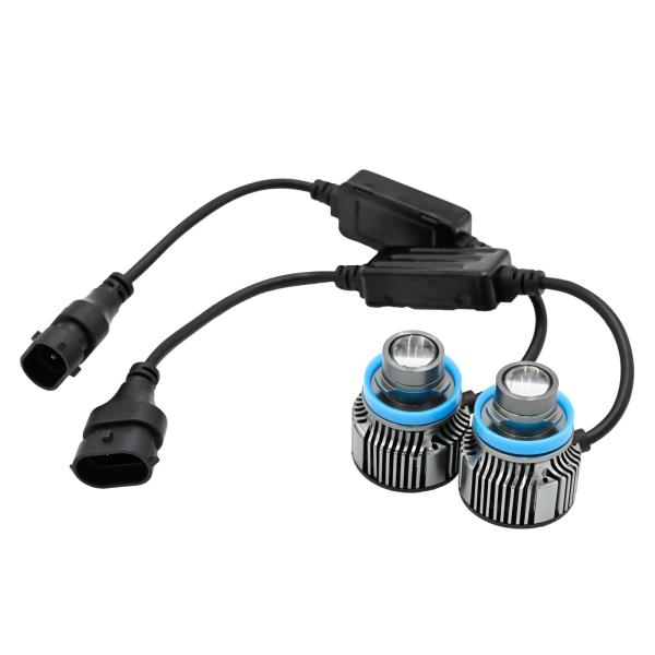 メール便 H8 H11 H16 LED フォグランプ フォグ ランプ バルブ 2本セット 6000K ホワイト 白色 6000lm 冷却ファン付 プロジェクターレンズ