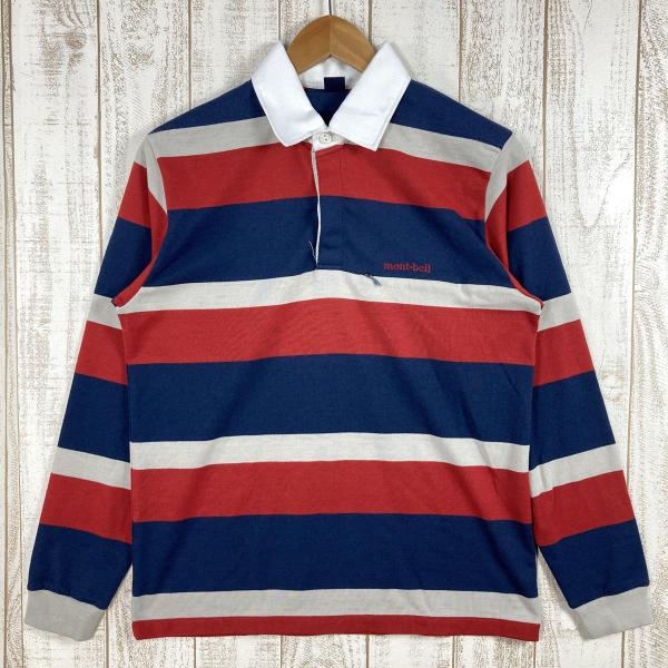 montbell オールドモンベル 90's ラガーシャツ ウイックロンニット montbell オールドモンベル 90's ラガーシャツ ウイックロンニット