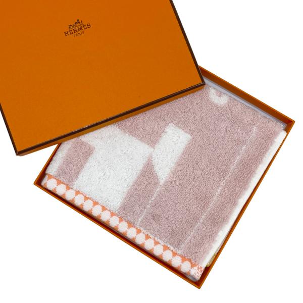 新品 HERMES カレ・タオル アニモー・ブロック ローズ・クオーツ ピンク HERMES（エルメス） 国内完売商品【新品】エルメス ハンドタオル