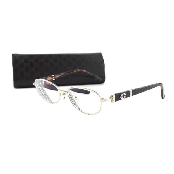 GUCCI グッチ 眼鏡 メガネフレーム 伊達メガネ スクエア チタン