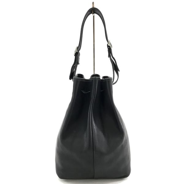 【激レア】コーチ COACH ショルダーバッグ 黒 レザー　巾着　9166 COACH（コーチ） バック ショルダーバッグ オールド ヴィンテージ MADE