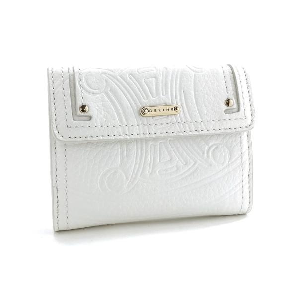 セリーヌ　マカダム柄　Wホック　二つ折り財布　アイボリー CELINE セリーヌ マカダム柄 Wホック 二つ折り財布 アイボリー