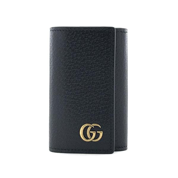 【新品同様】 グッチ GUCCI GGマーモント 6連キーケース ブラック GUCCI（グッチ） 【新品】GUCCI キーケース キーホルダー 6連 GG