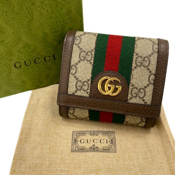 GUCCI（グッチ） 【新品】グッチ 財布 二つ折り オフィディア GG