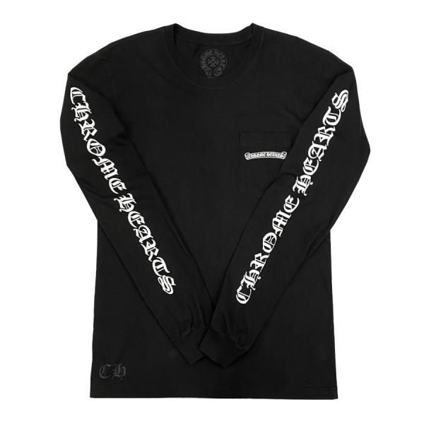 美品✨クロムハーツ ロンT バックスクロールラベル ブラック L 国内正規 2ndhands_chromehearts-2
