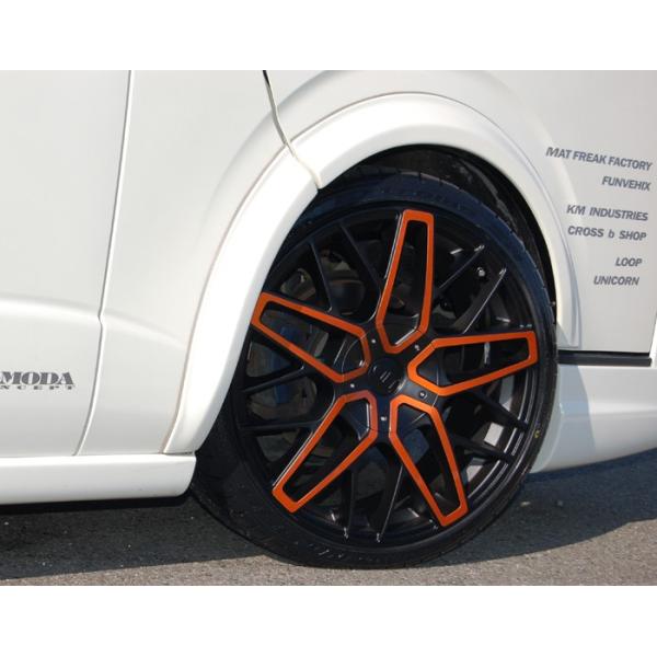 ハイエース200系 オーバーフェンダー 200系ハイエース ESSEX EXTREMEオーバーフェンダー（25mm） シボ