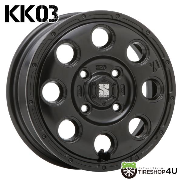 MLJ XTREME-J KK03 14x4.5J 4/100 +45 SB サテンブラック 新品ホイール