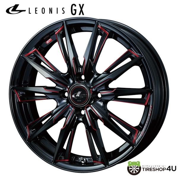 WEDS LEONIS 16×6J 100×4穴 4本 2tireshop4u_leonis-gx-